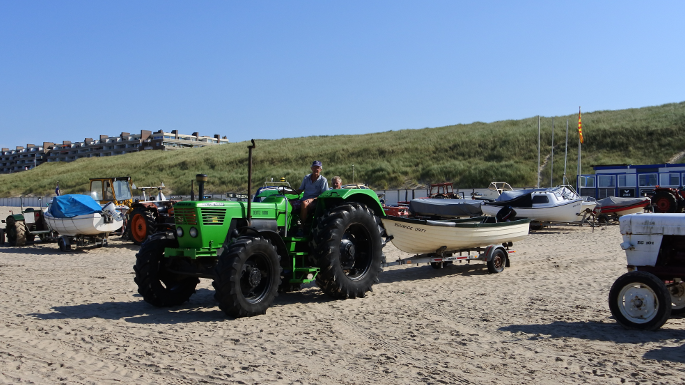 Boten van het strand