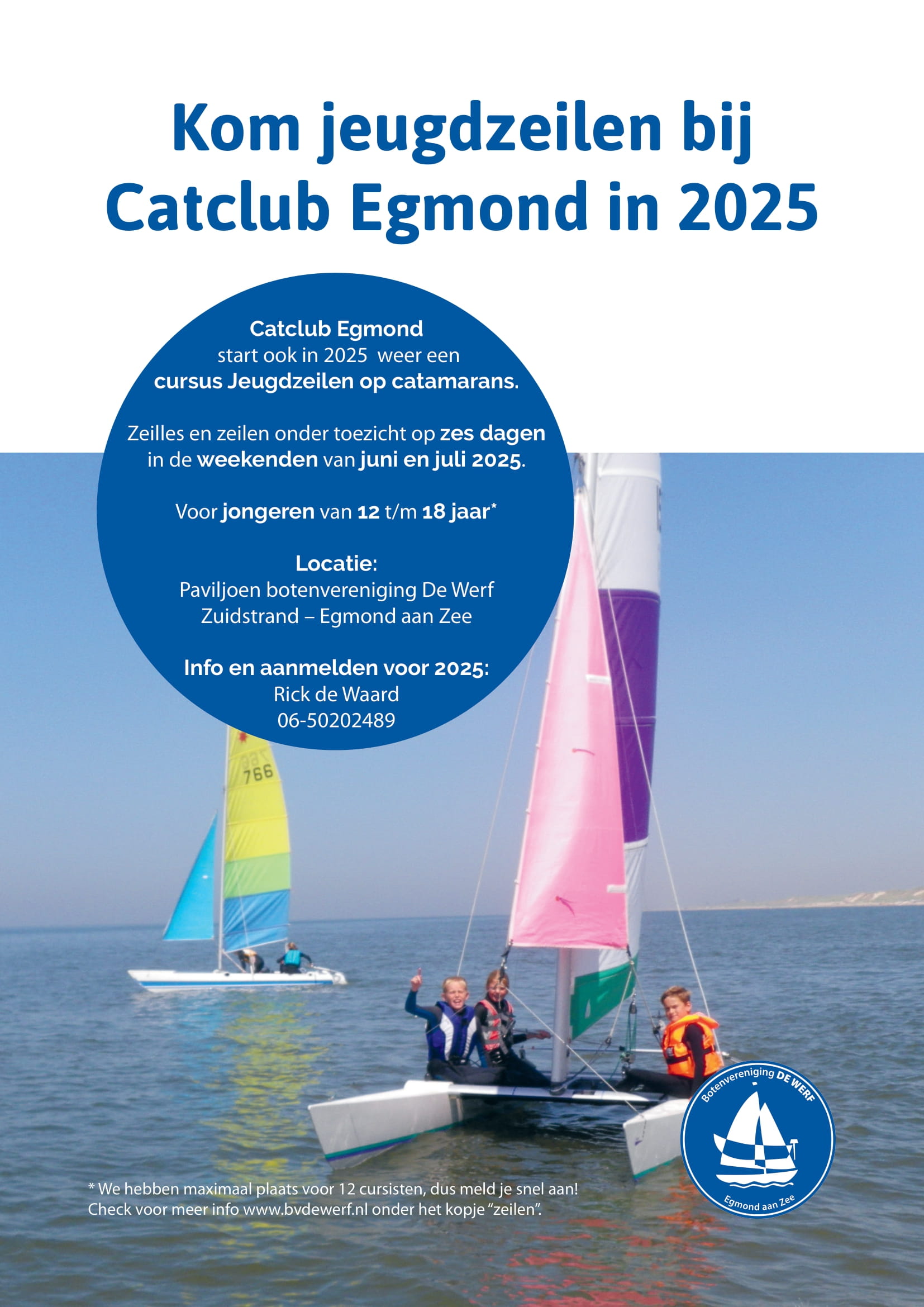 Jeugdzeilen bij Catclub Egmond