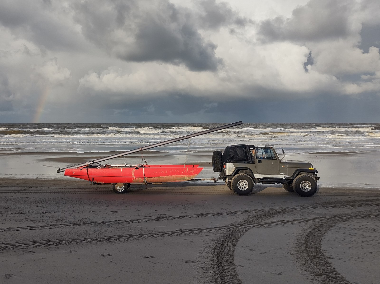 Boten van het strand