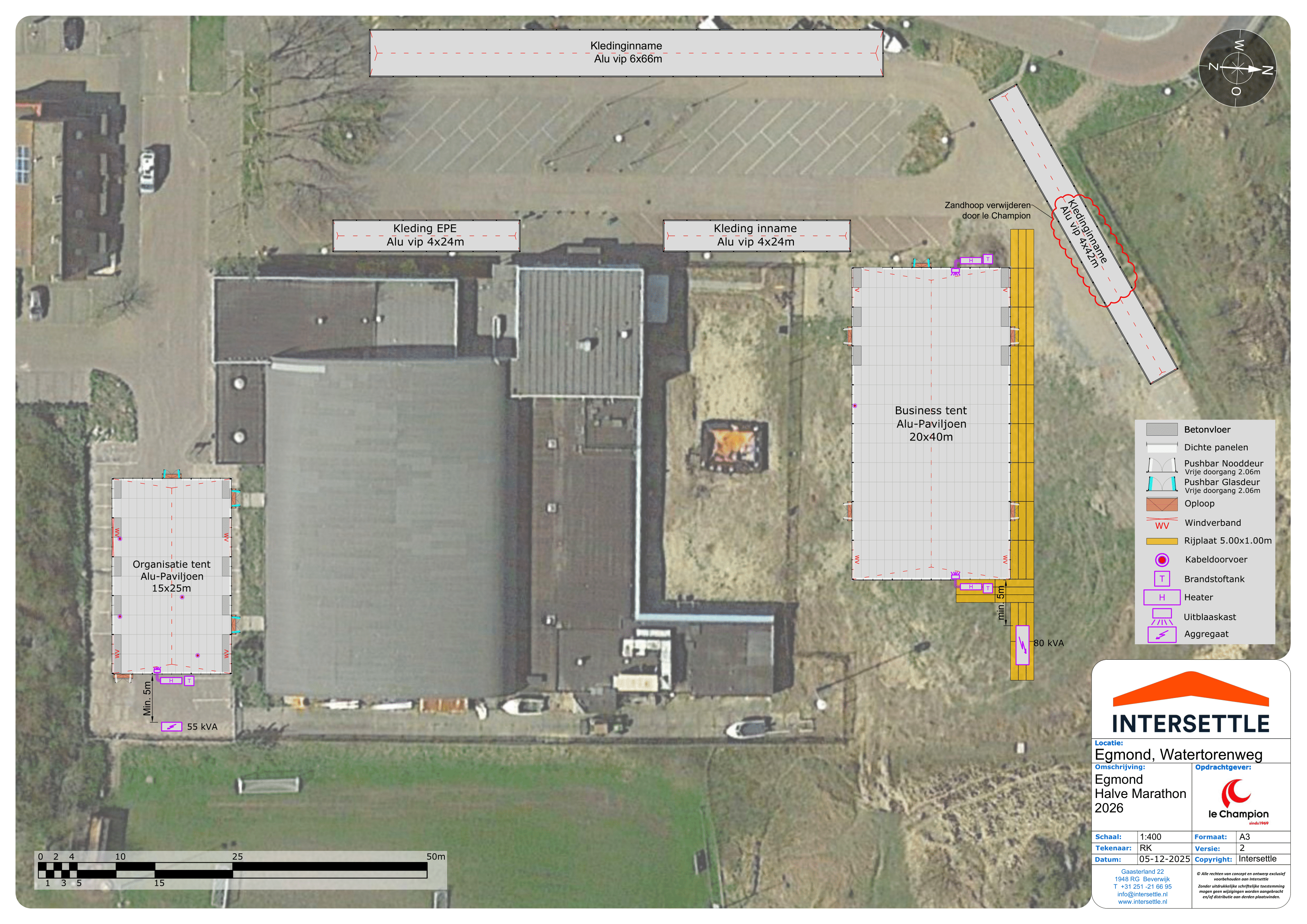 Oproep: vrijmaken terrein Sporthal de Watertoren